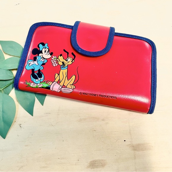 Vintage Disney Minnie Mouse and Pluto Wallet 1970 - Picture 1 of 14